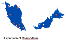 Expansion of Cosmoderm across Malaysia
