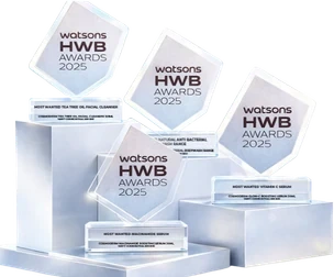 Watsons HWB Awards 2025 trophies